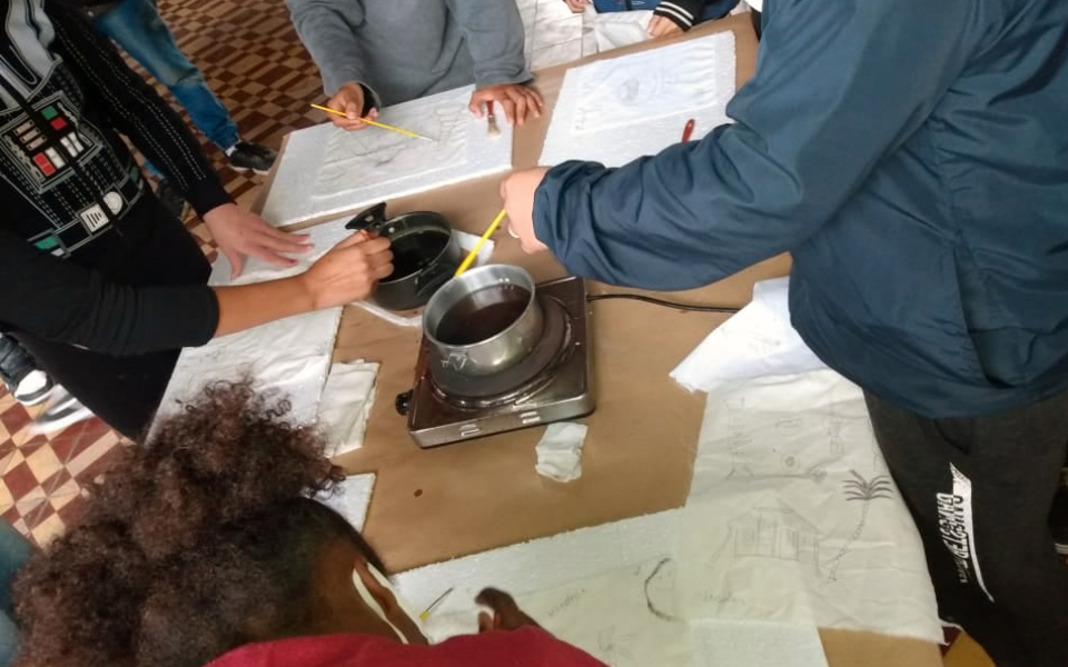 Madaucane arte em Batik